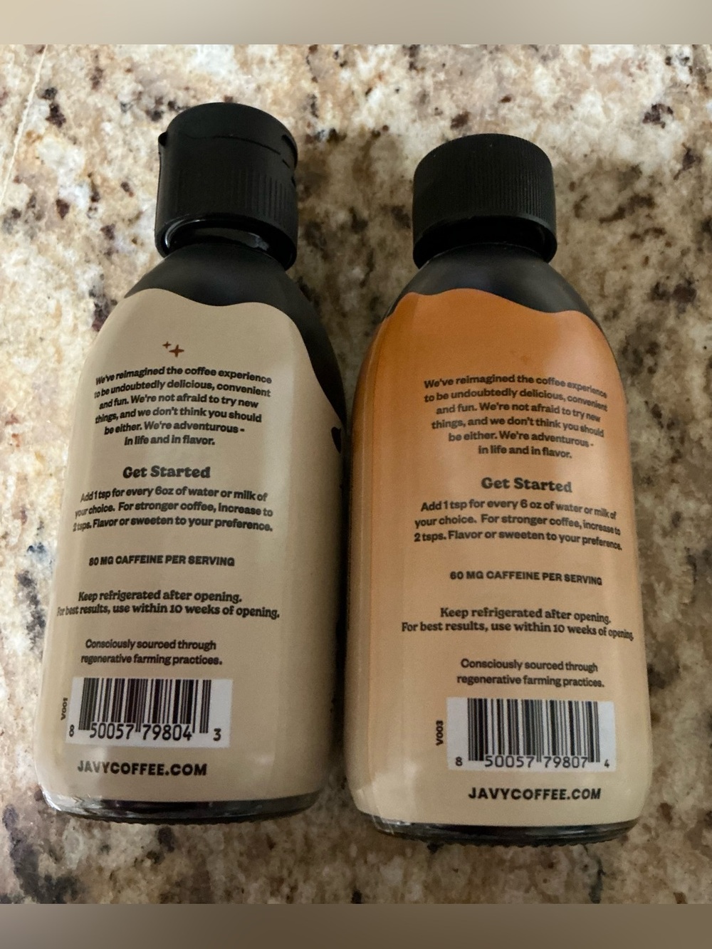 Javy Coffee Concentrate 2 Pack Caramel Brulee Mocha 6oz Bottles W/Display Holder - Picture 4 of 6
